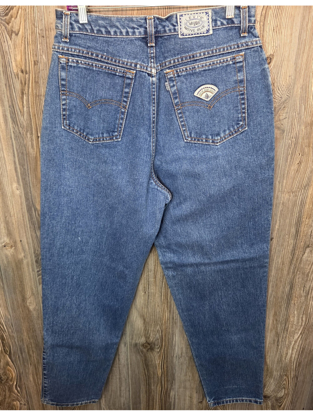Vintage 80's 90's Levi's Native Blue Denim Jeans Tapered Sz 16 (32x31) USA Made